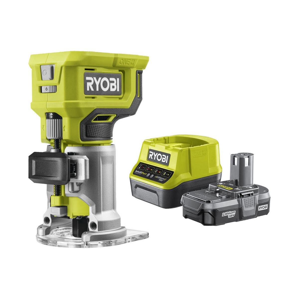 Ryobi RTR18-0 Formika Traşlama + RC18120 Akü ve Şarj Cihaz Seti (2000000596)