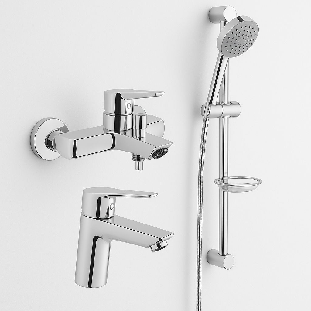 Artema Set 1 ( A42444 Solid S Banyo + A42440 Solid S Lavabo + A45693 Master 1F Sürgülü Duş Seti )
