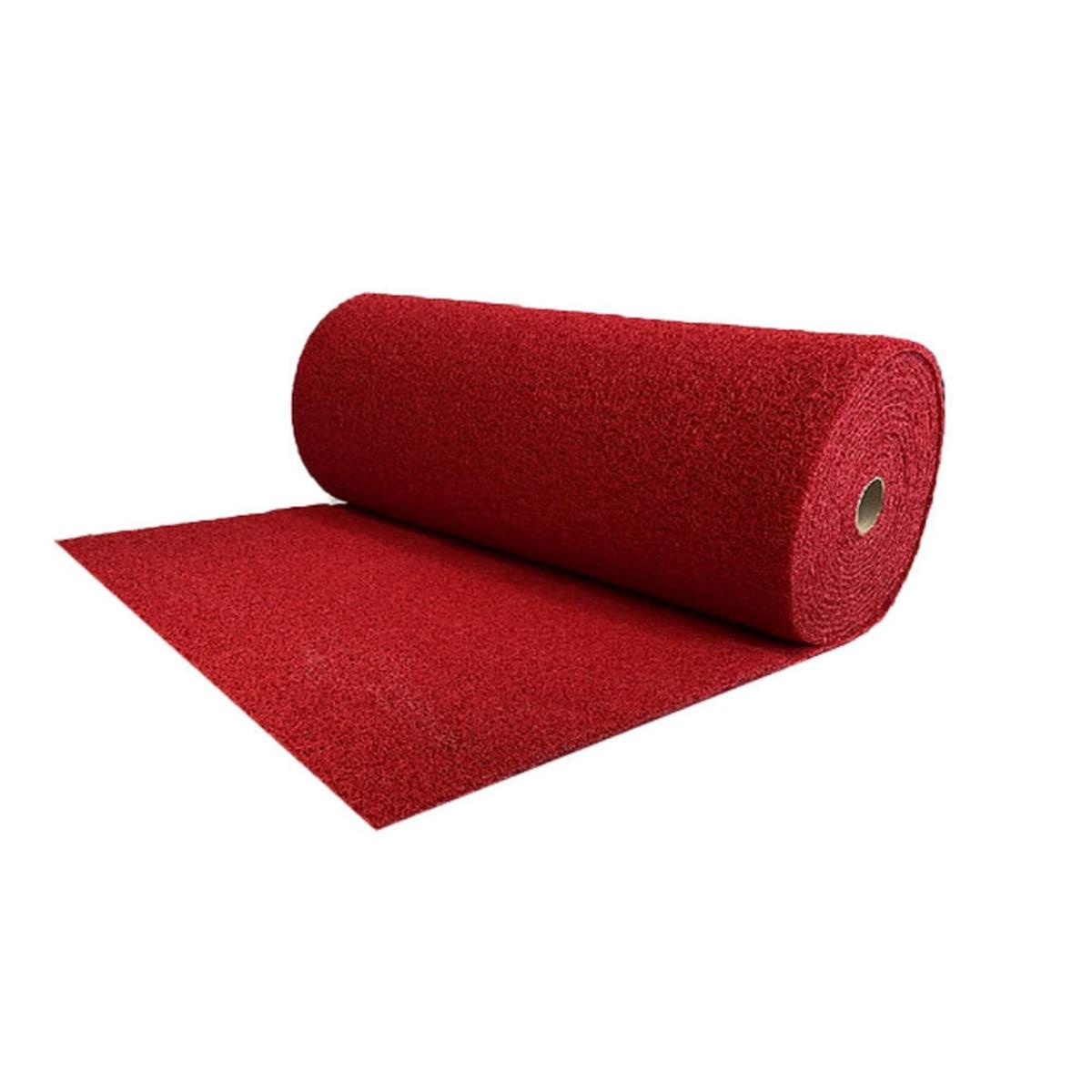 Walkmats Kırmızı 12 mm 100 cm Kıvırcık Paspas (1 Metre) (218.01.0001)