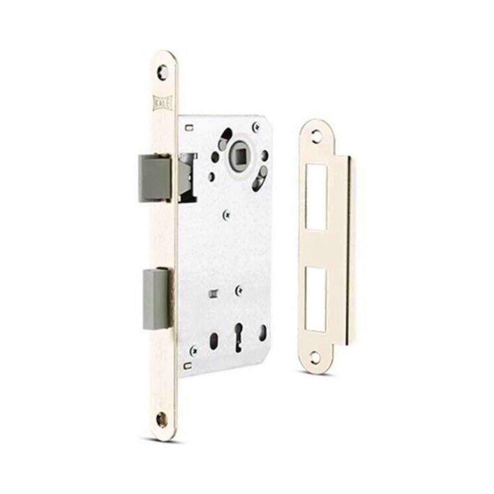 KALE Kilit Sessiz Mandallı Gömme İç Kapı Plastik Sürgülü Kapı Kilidi (22100000001)