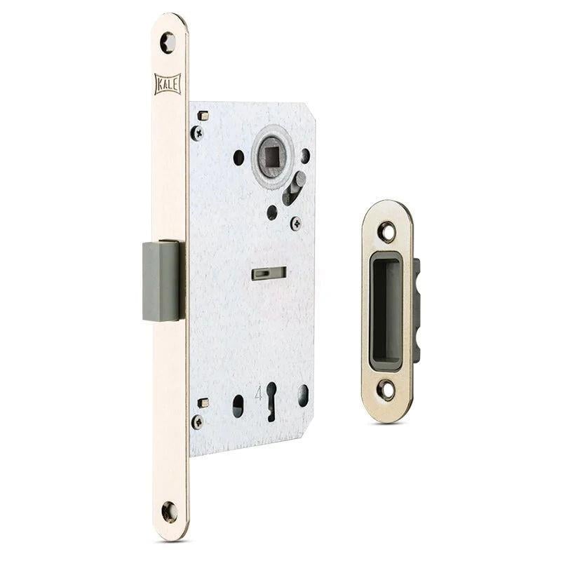 KALE Kilit 50 mm Neodyum Mıknatıslı 196 mm Aynalı İç Kapı Gömme Kilidi (231NN000002)