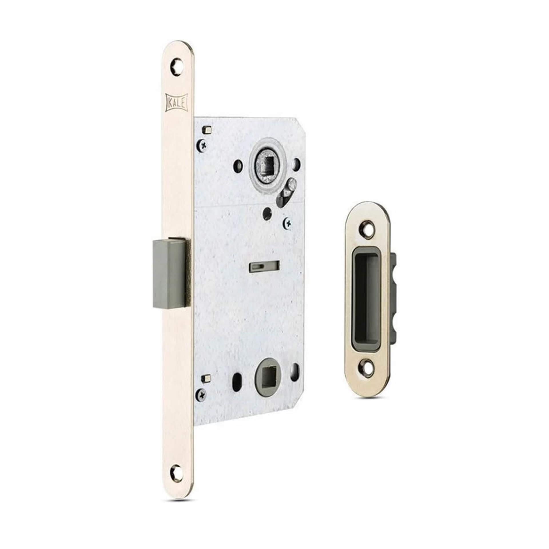 KALE Kilit Nikel 196 mm Mıknatıslı Banyo - WC Kapı Kilidi (239NN000002)