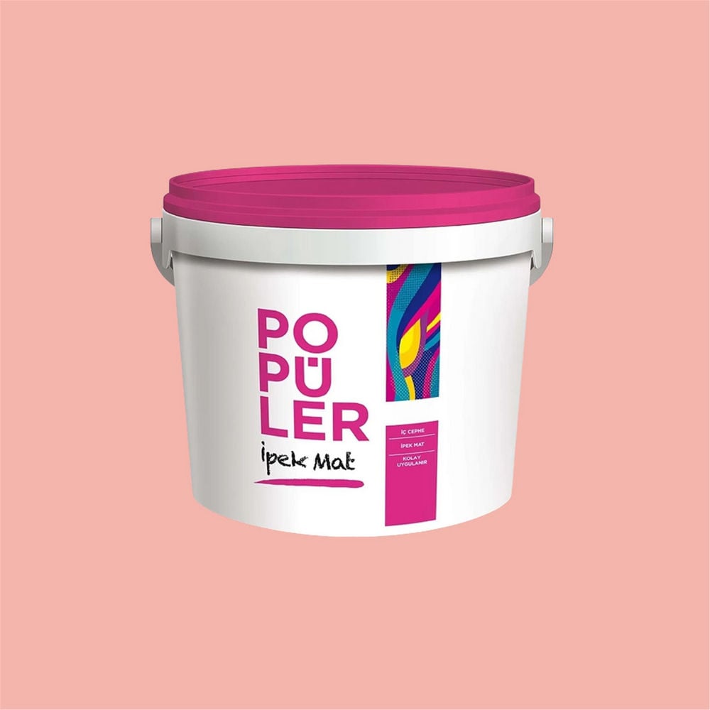 Polisan 4230 - Mutlu Pembe - Cİ-7091 3,5 Kg Popüler Silikonlu İpek Mat İç Cephe Boyası (23E00011000)