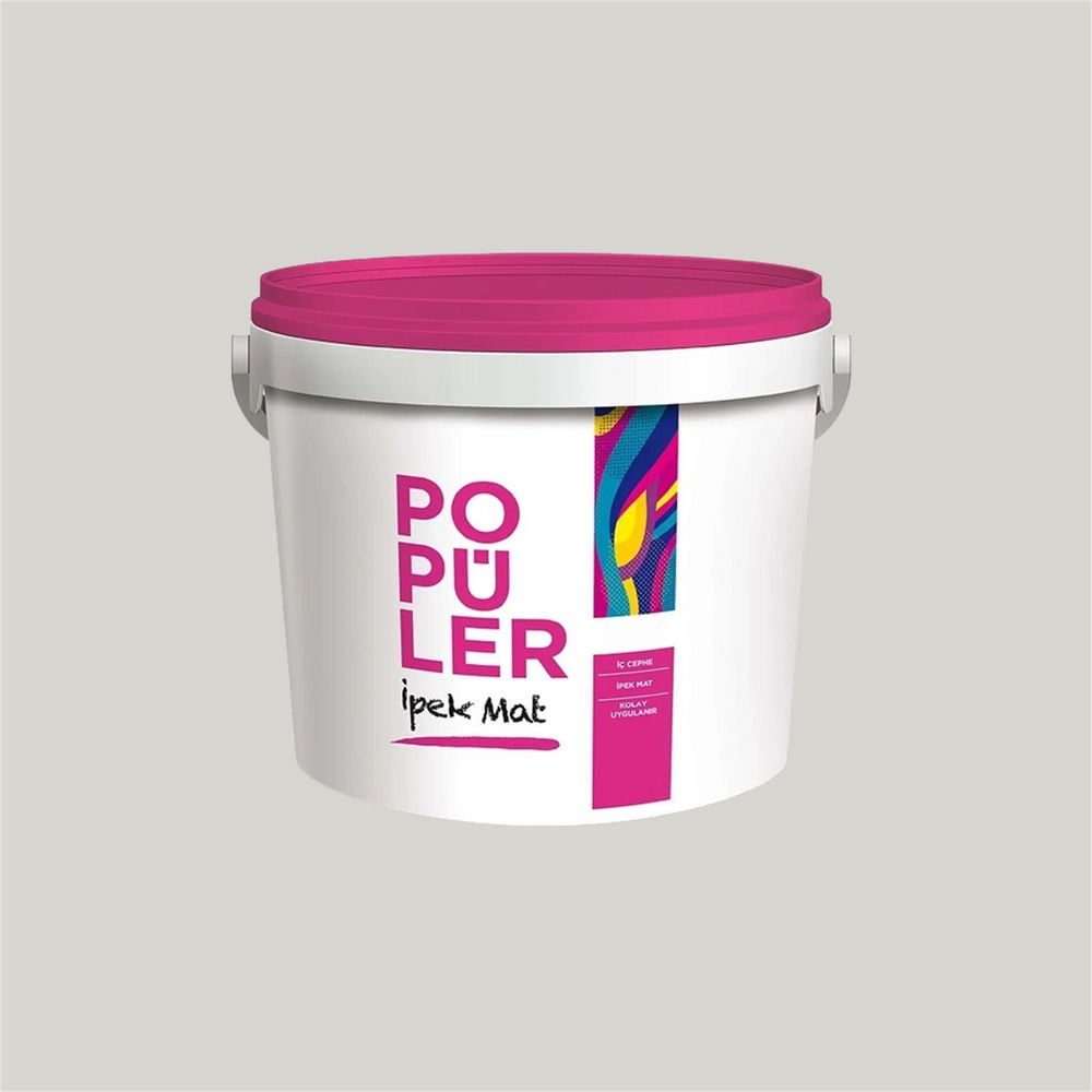 Polisan 4482 - Masum Gri - Cİ-7621 10 Kg Popüler Silikonlu İpek Mat İç Cephe Boyası (23E00011600)