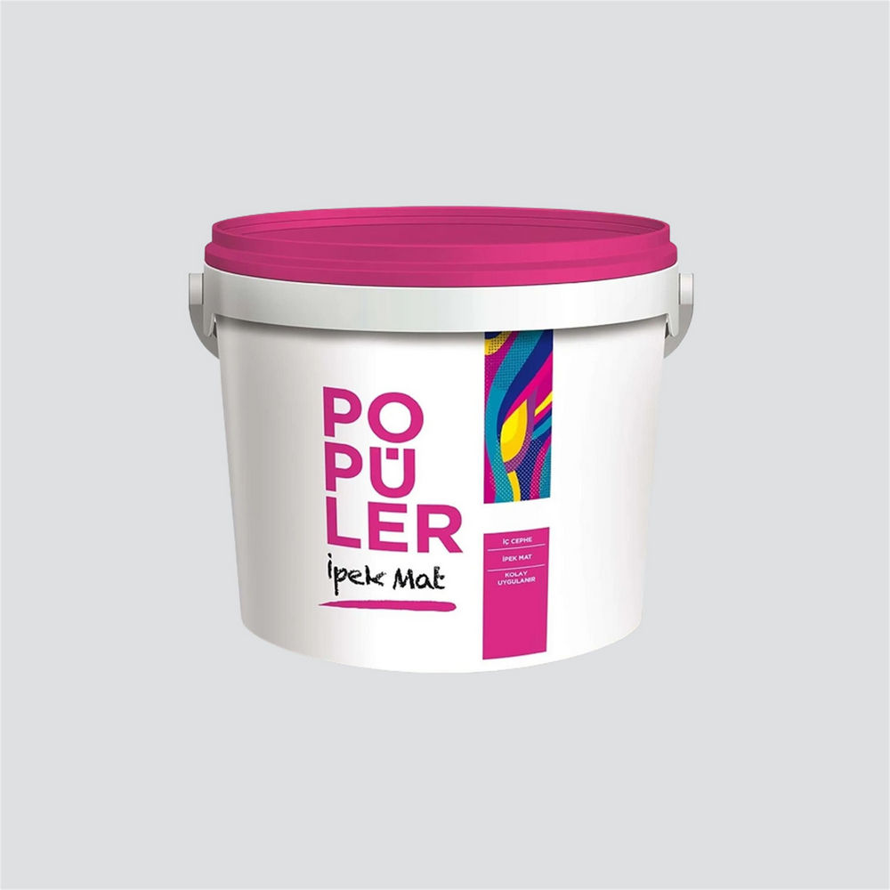 Polisan 4473 - Dingin Gri - Cİ-7601 10 Kg Popüler Silikonlu İpek Mat İç Cephe Boyası (23E00011600)