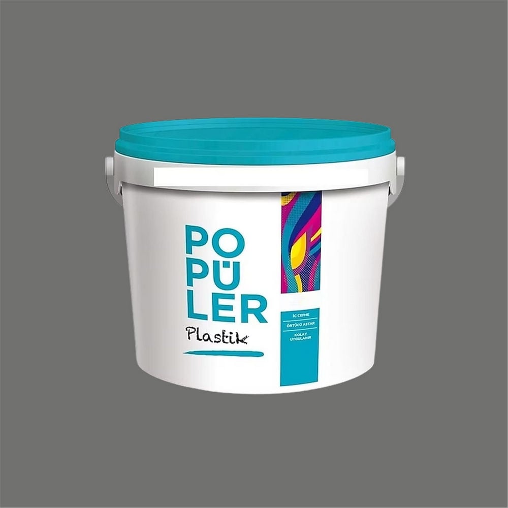 Polisan 4486 - Bora Grisi - Cİ-7625 10 Kg Popüler Plastik İç Cephe Boyası (23F00011600)