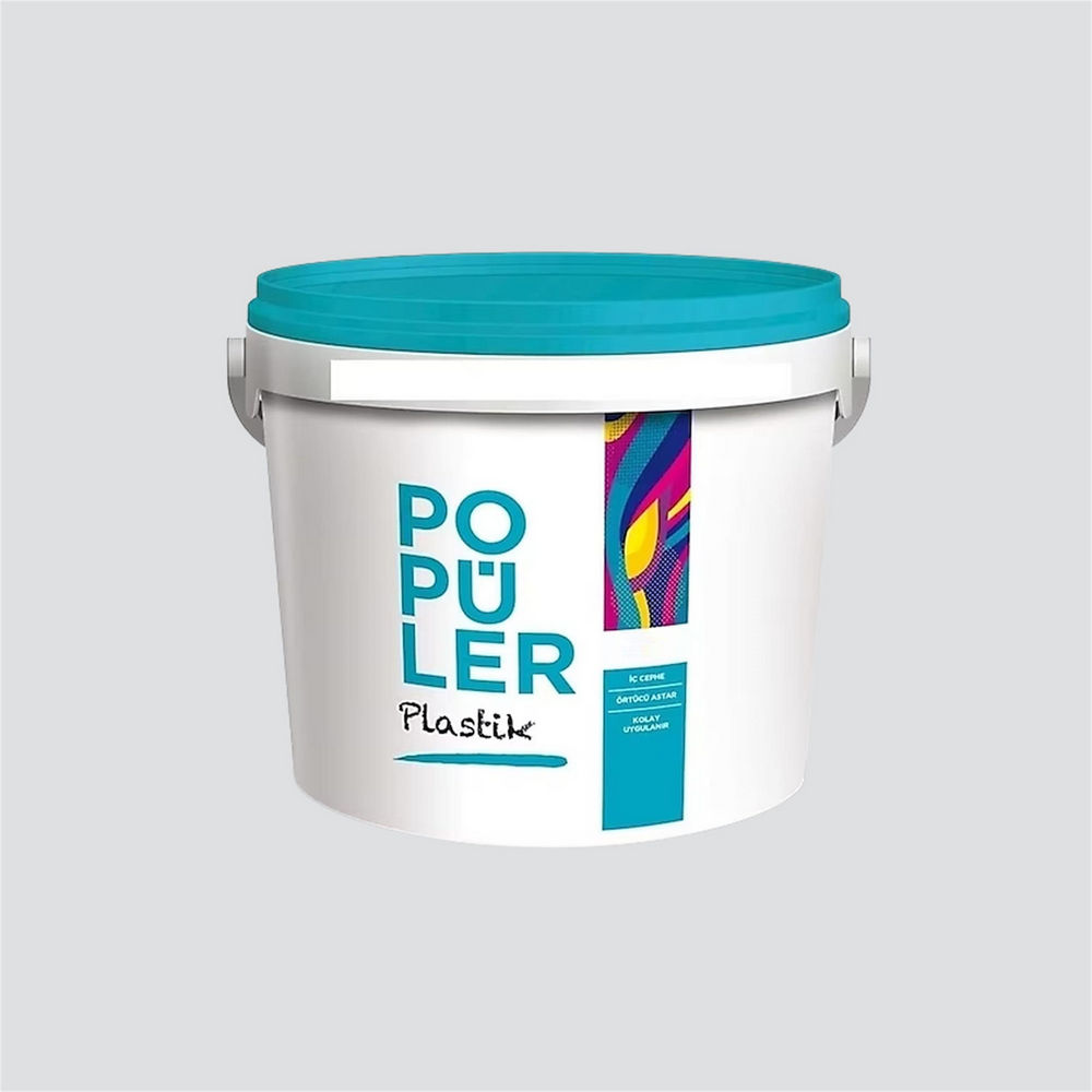 Polisan 4473 - Dingin Gri - Cİ-7601 20 Kg Popüler Plastik İç Cephe Boyası (23F00012000)