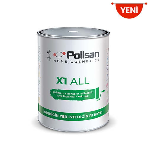 X1 ALL Su Bazlı Akrilik Dönüşüm Boyası KOMUR 0,75L
