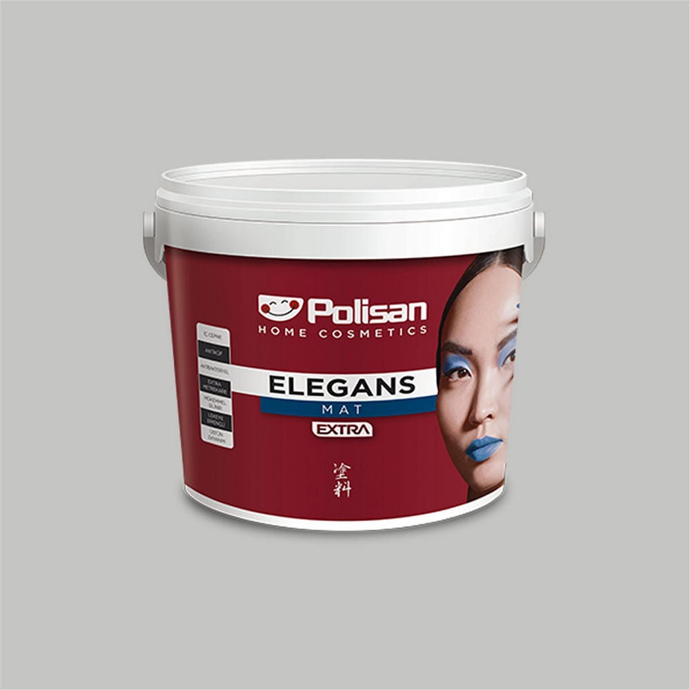 Polisan 1850 - Marjinal Gri - Cİ-7602 2,5 Litre Elegans Extra Mat İç Cephe Boyası (25500021000)