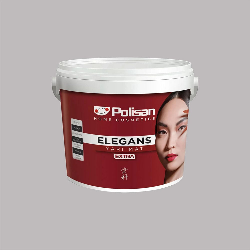 Polisan 4474 - Gizemli Gri - Cİ-7603 7,5 Litre Elegans Extra Yarı Mat İç Cephe Boyası (25600021600)