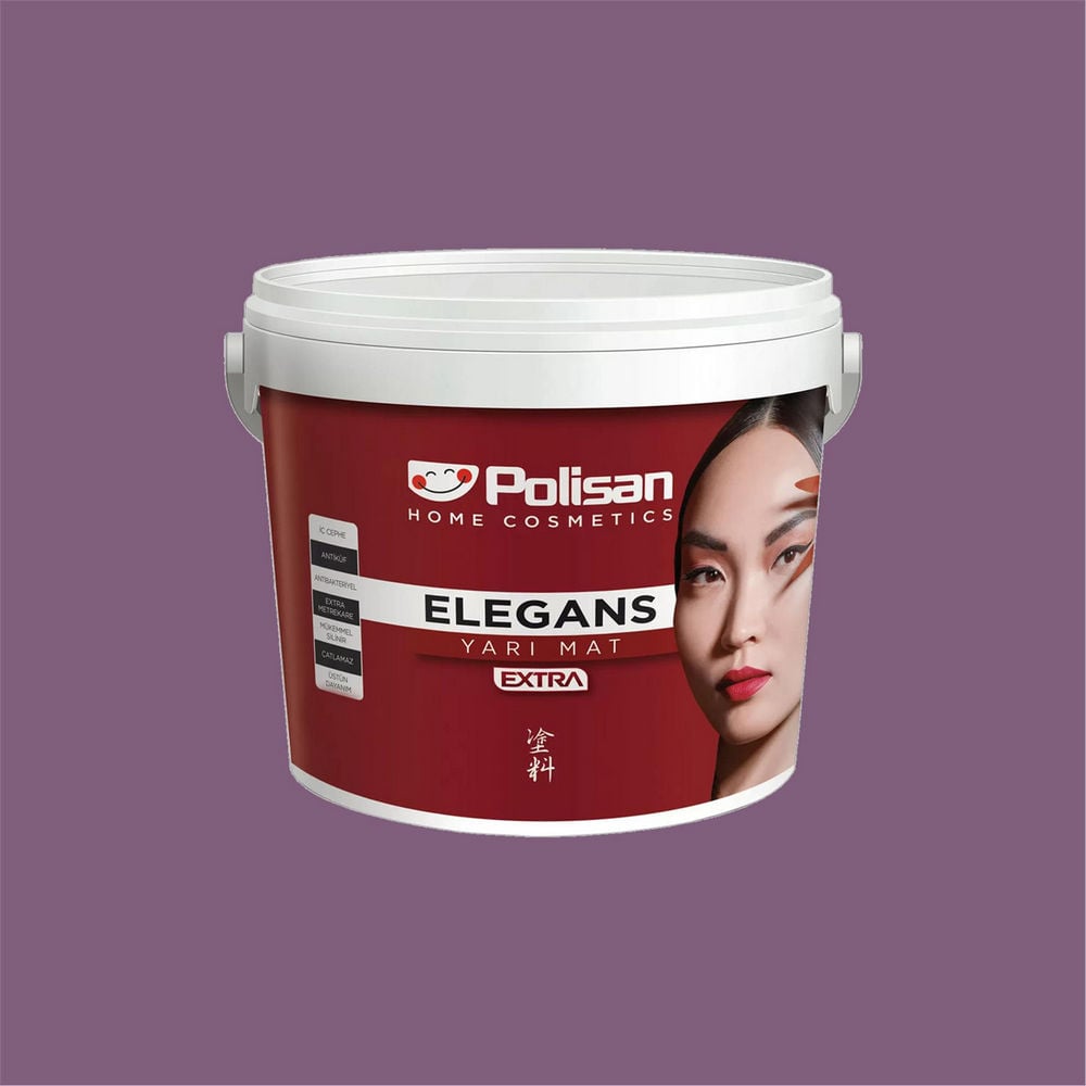 Polisan 4453 - Violetta - Cİ-7555 15 Litre Elegans Extra Yarı Mat İç Cephe Boyası (25600042200)