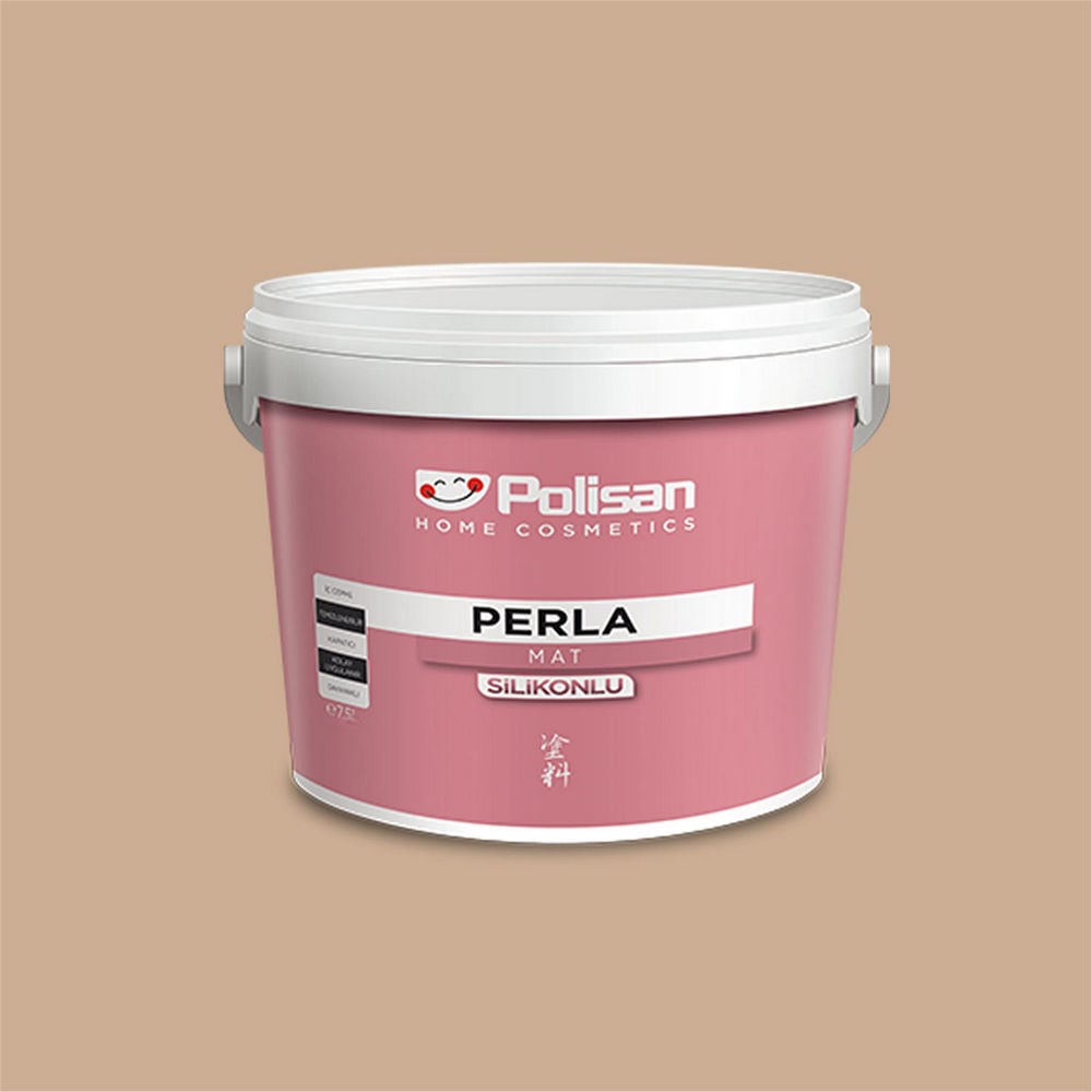 Polisan 4032 - Elegan Mocha - Cİ-6265 12,5 Litre Perla Mat Silikonlu İç Cephe Boyası (28800012200)
