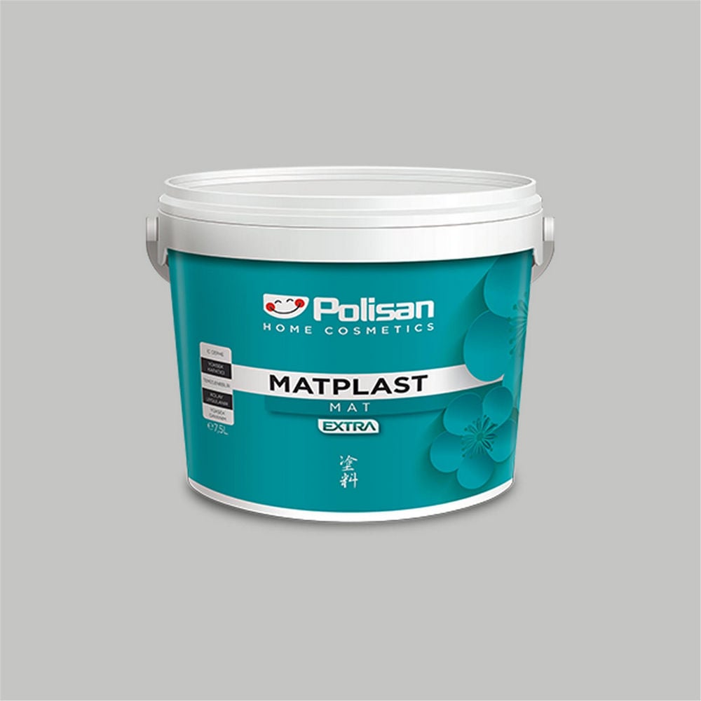 Polisan 1850 - Marjinal Gri - Cİ-7602 2,5 Litre Matplast Extra İç Cephe Boyası (31400021000)
