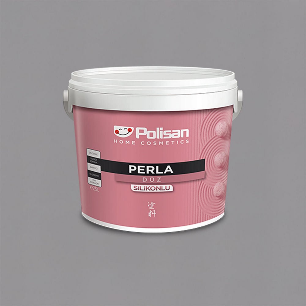Polisan 5134 - Fırtına Grisi - CD-8218 2,5 Litre Perla Silikonlu Dış Cephe Boyası (38100011000)