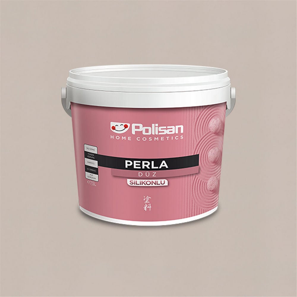 Polisan 5032 - Kar Beyazı - CD-8095 2,5 Litre Perla Silikonlu Dış Cephe Boyası (38100011000)