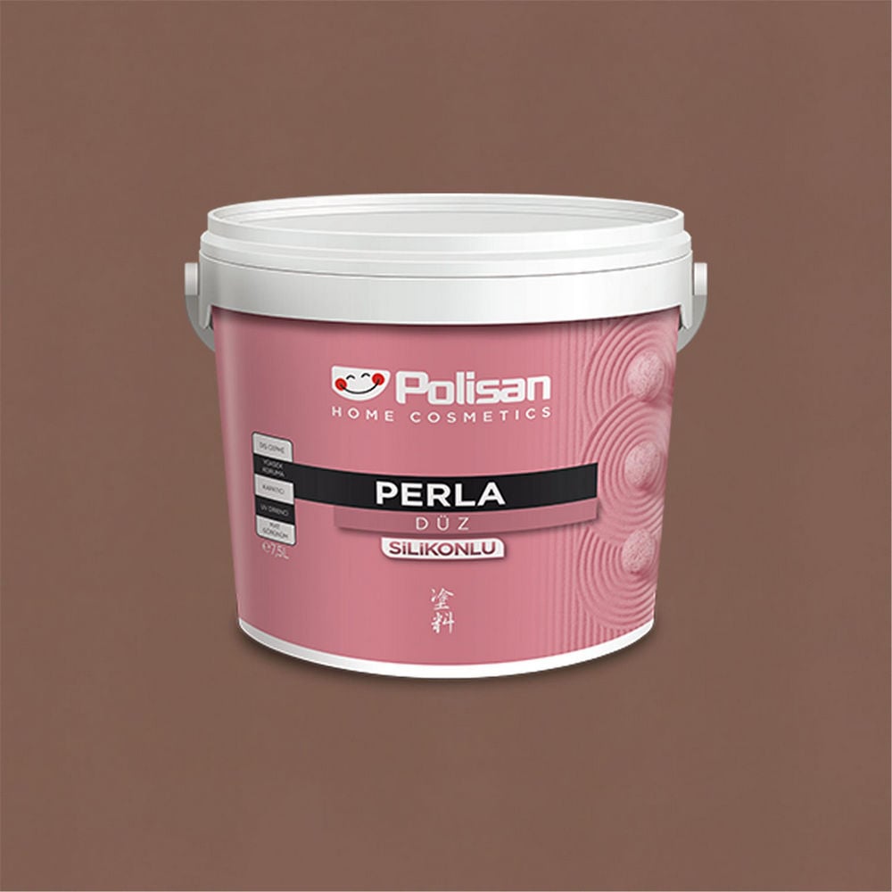 Polisan 730 - Çikolata - CD-8061 2,5 Litre Perla Silikonlu Dış Cephe Boyası (38100051000)