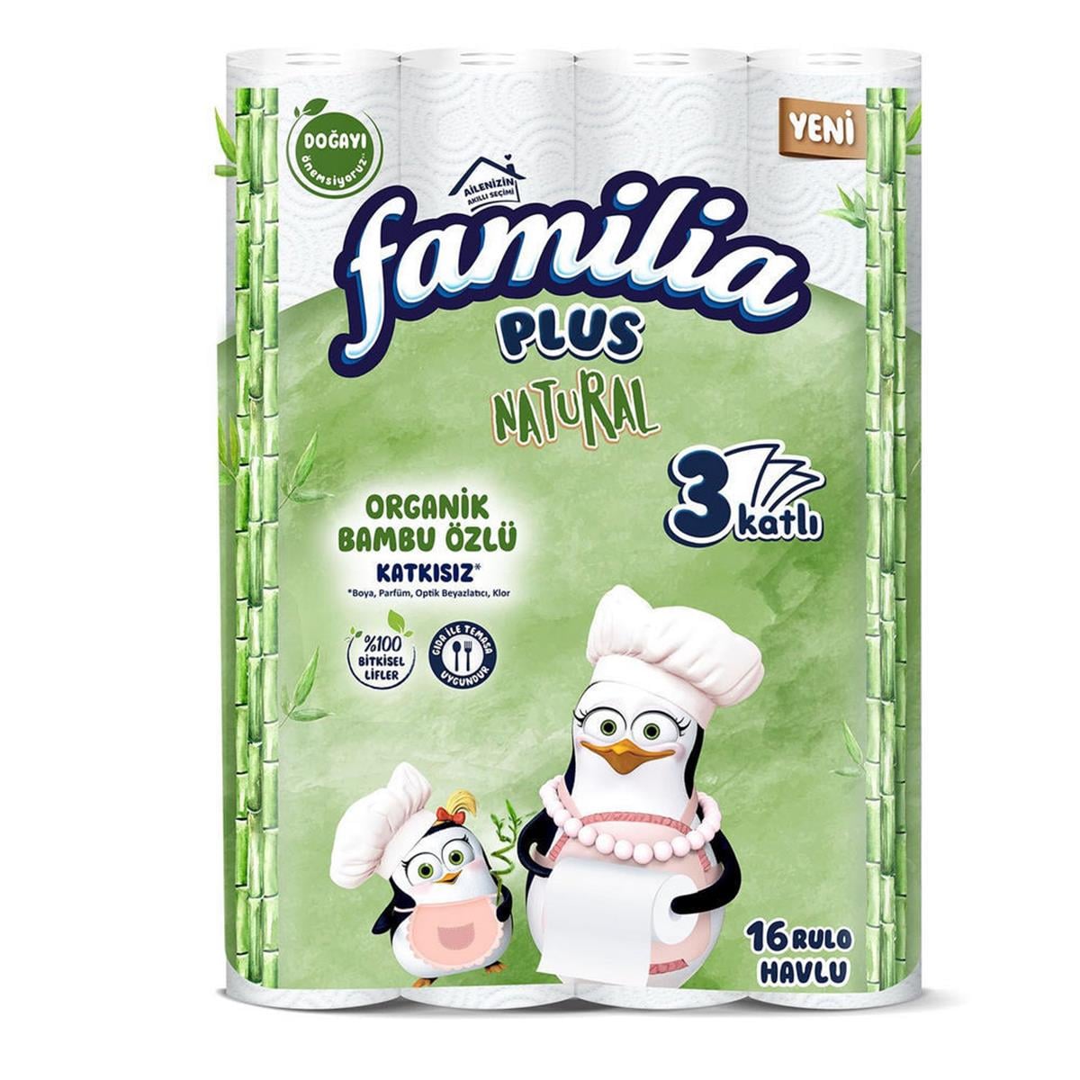 Familia Plus Natural Kağıt Havlu (16 Rulo) (50000572)