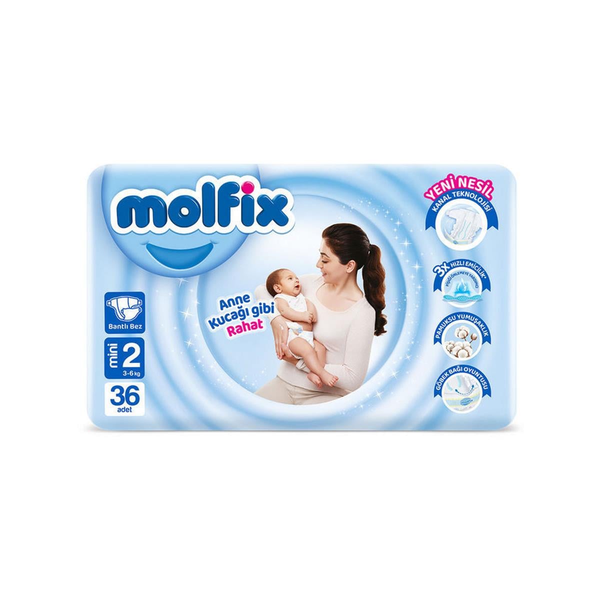 Molfix Mini 2 Numara Jumbo Paket Bebek Bezi (36 Adet) (50000918)
