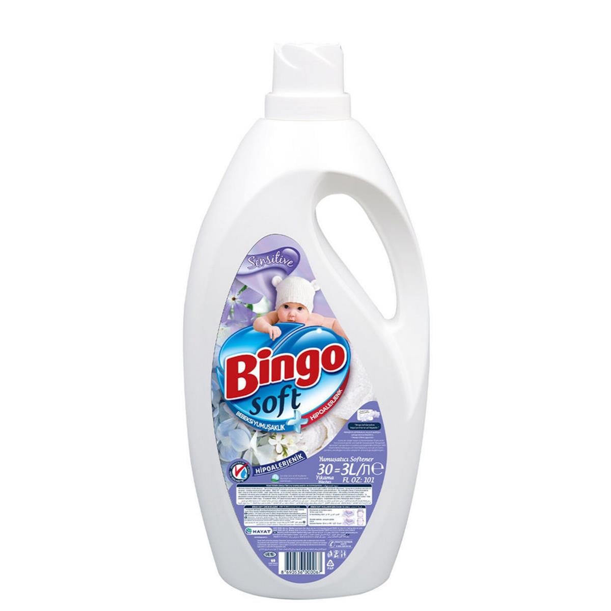 Bingo Soft Sensitive 3 Litre Çamaşır Yumuşatıcısı (50001381)