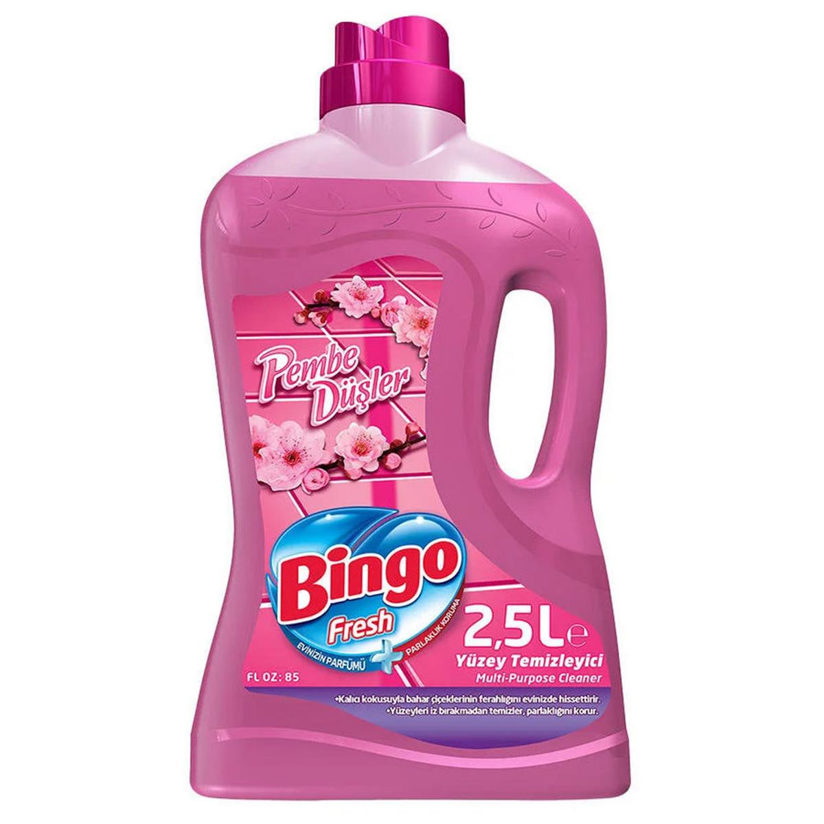 Bingo 2,5 Litre Fresh Pembe Düşler Yüzey Temizleyici (50001387)