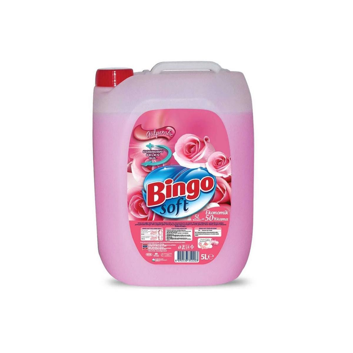 Bingo Soft Gül Pembe 5 Litre Çamaşır Yumuşatıcısı (50003489)