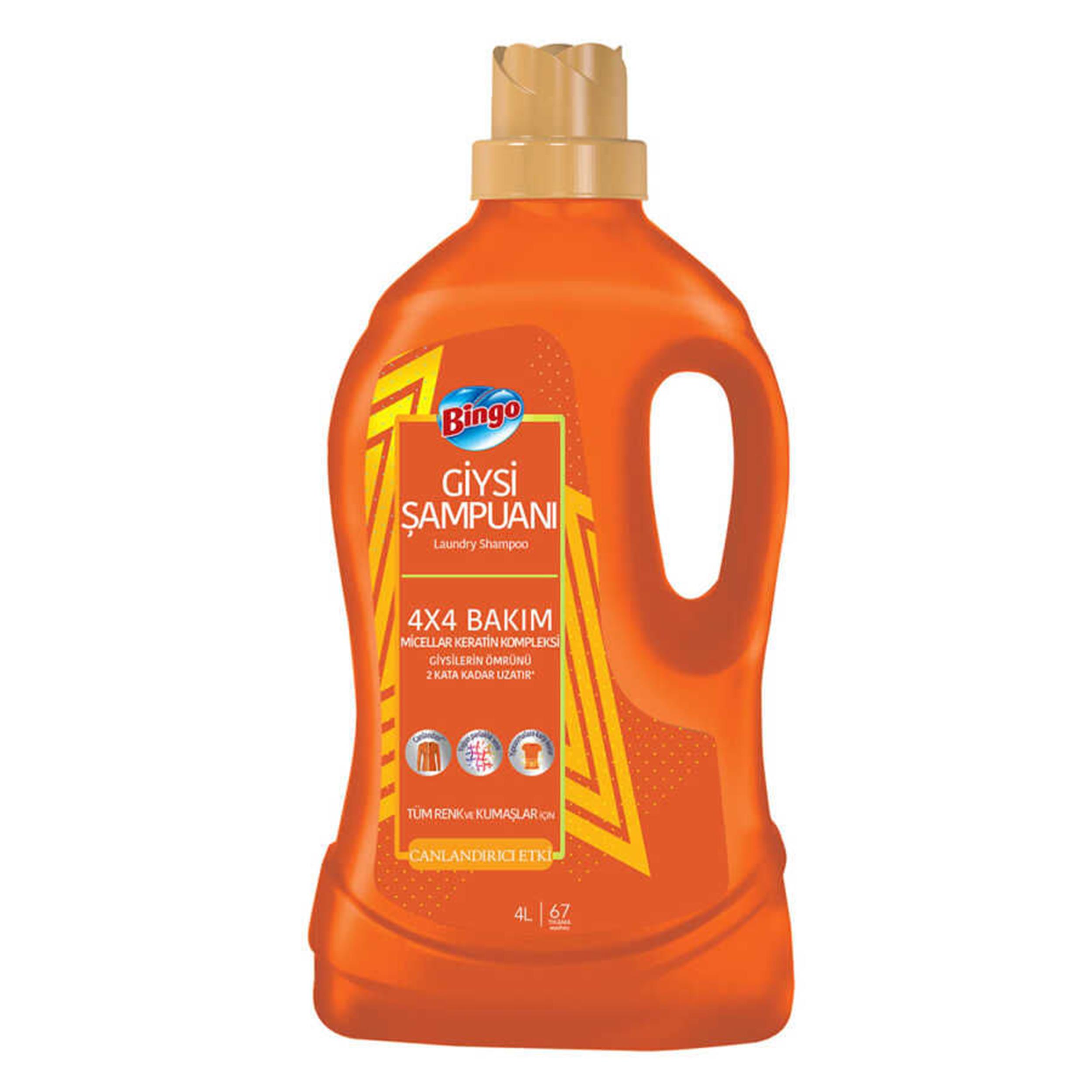 Bingo 4 Litre Canlandırıcı Etki Giysi Şampuanı (50004887)