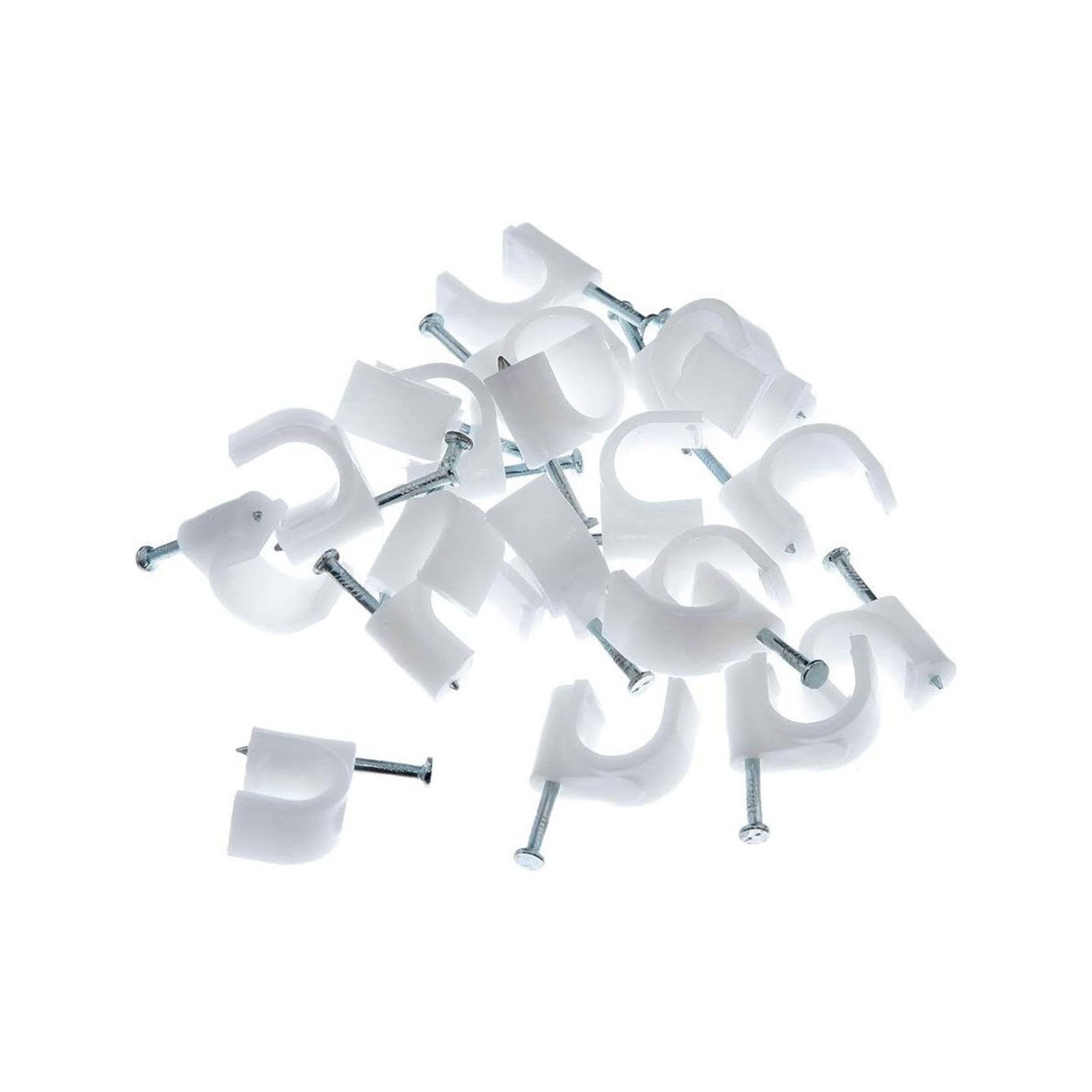 Tek-İş 6-12 mm Beton Çivili Kablo Tutucu Kroşe (20 Adet) (520903)