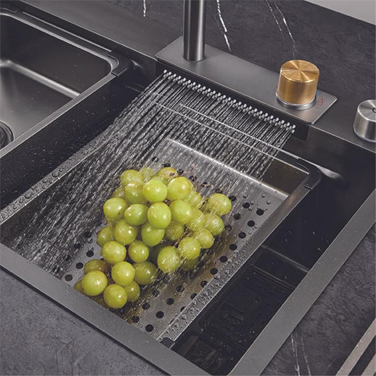 Crauf Füme Dolce Vita Tek Gözlü Damlalıksız Eviye (530.2422.6370.24)