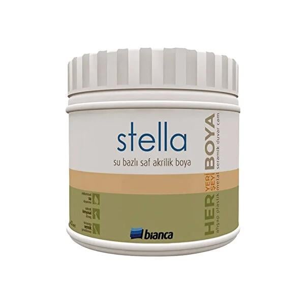 Bianca Verde 0,5 Litre Stella Su Bazlı Akrilik Boya (611G_1040_0.50)