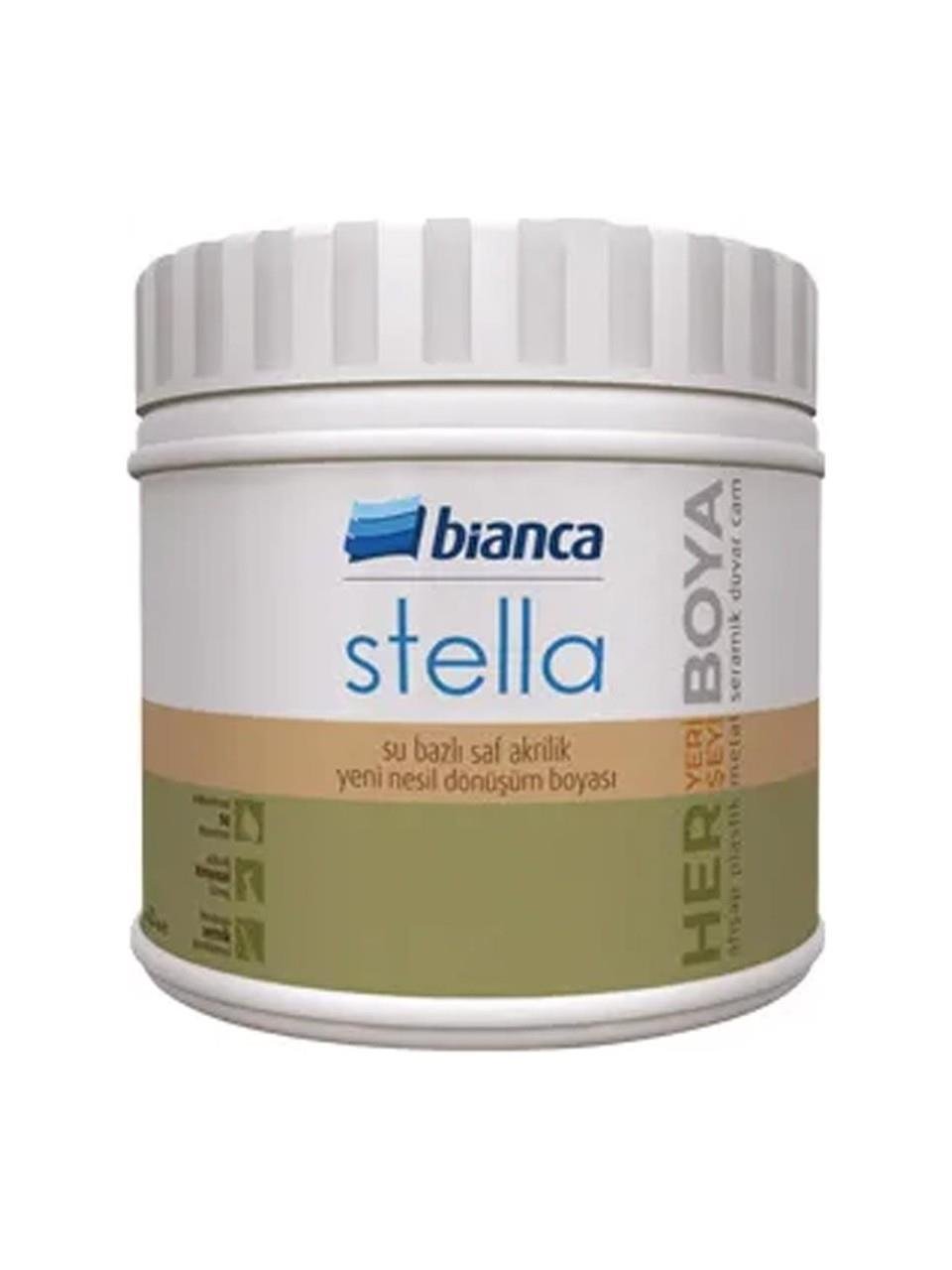 Bianca Cappuccino 0,5 Litre Stella Su Bazlı Akrilik Boya (611G_1060_0.50)