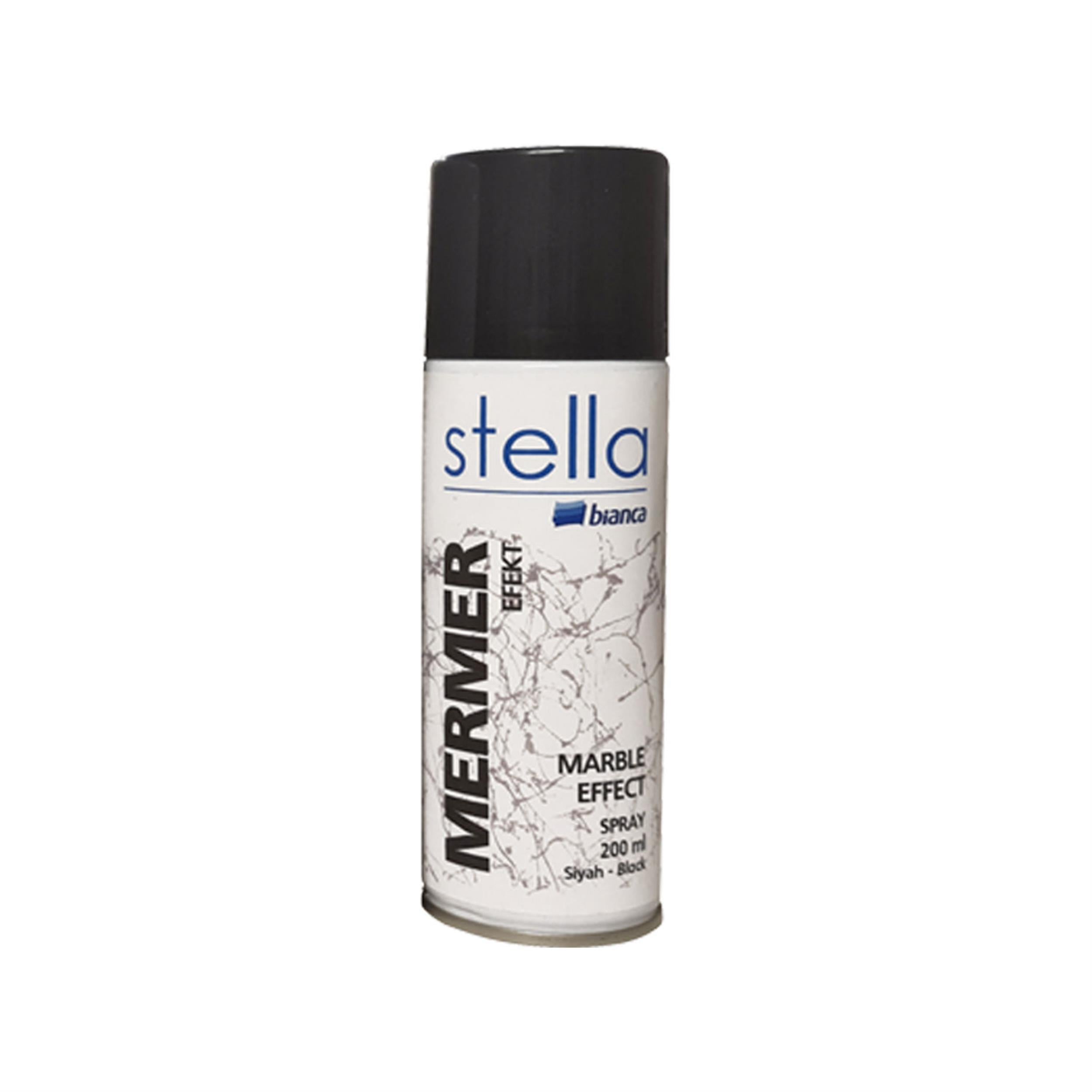 Bianca Mermer Efekt Siyah 200 Ml. Stella Sprey Akrilik Boya (611L_2000_0.200)