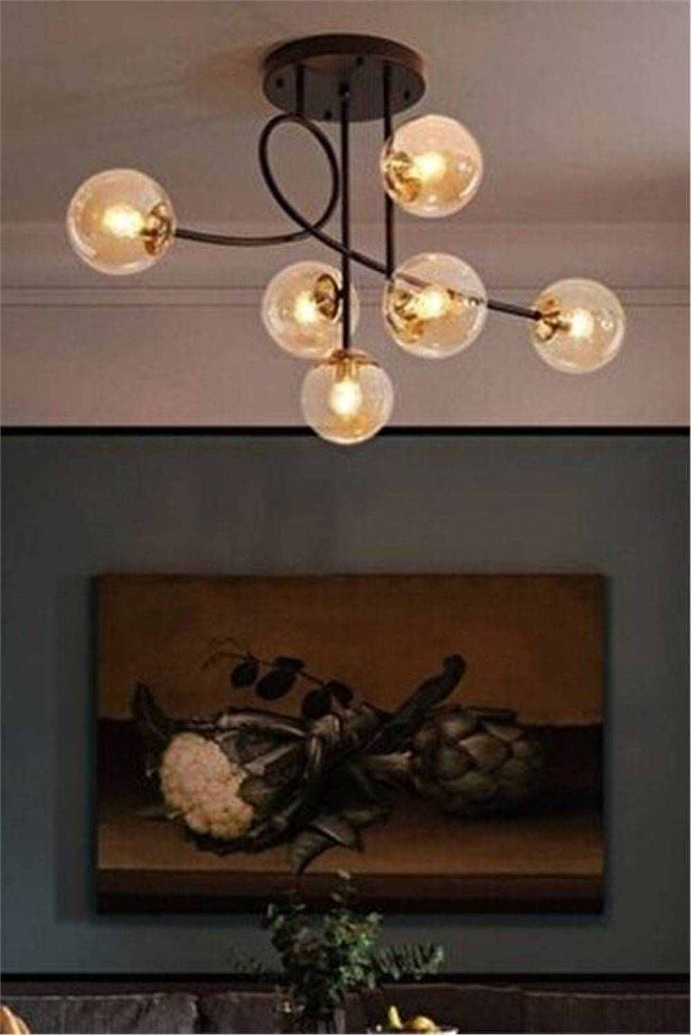 Zirve Siyah 6' Lı Kevin Camlı Avize (706 0939 13 099)