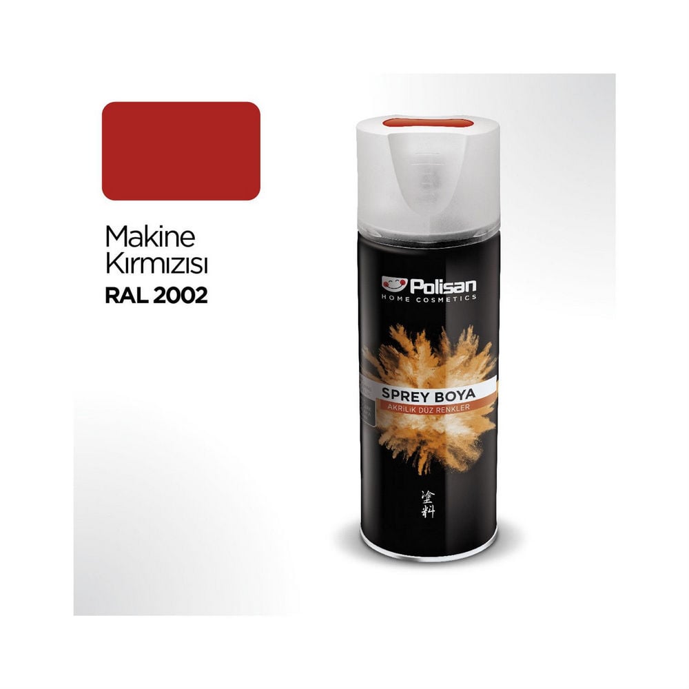 Polisan Makine Kırmızısı Akrilik Sprey Boya (97703190410)