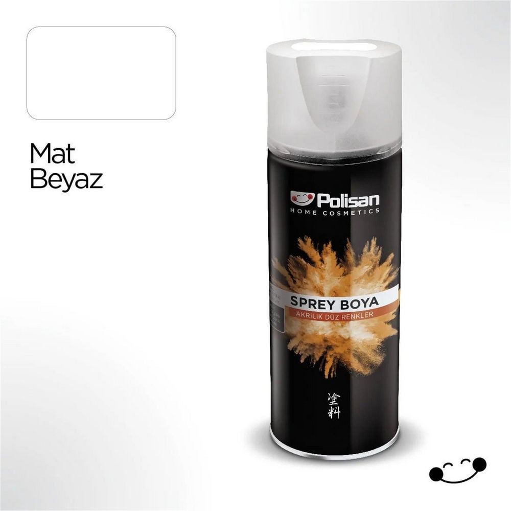 Polisan Mat Beyaz Akrilik Sprey Boya (97705000410)