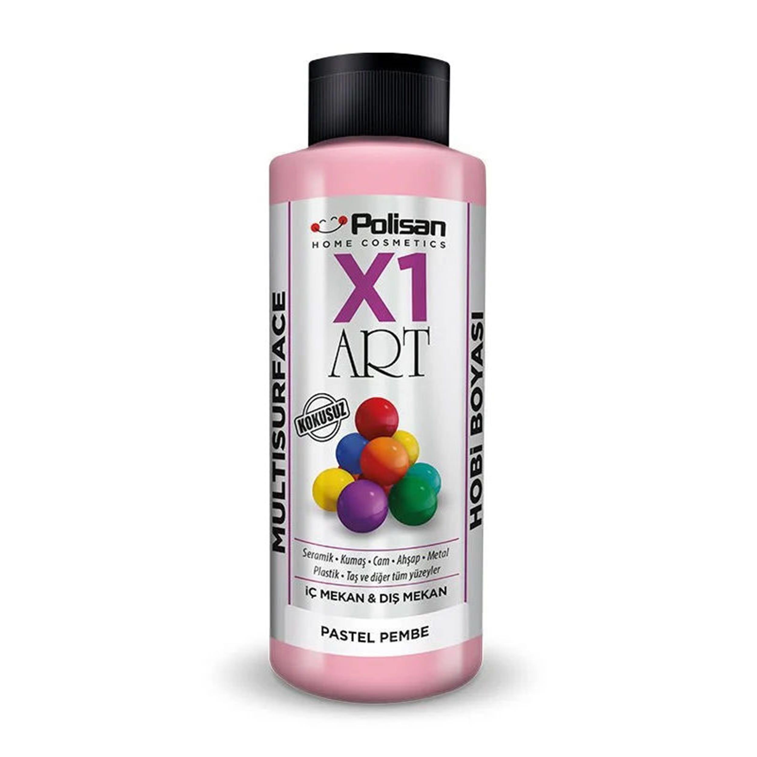 Polisan Pastel Pembe 120 Ml. X1 Art Multisurface Hobi Boyası (98600280200)
