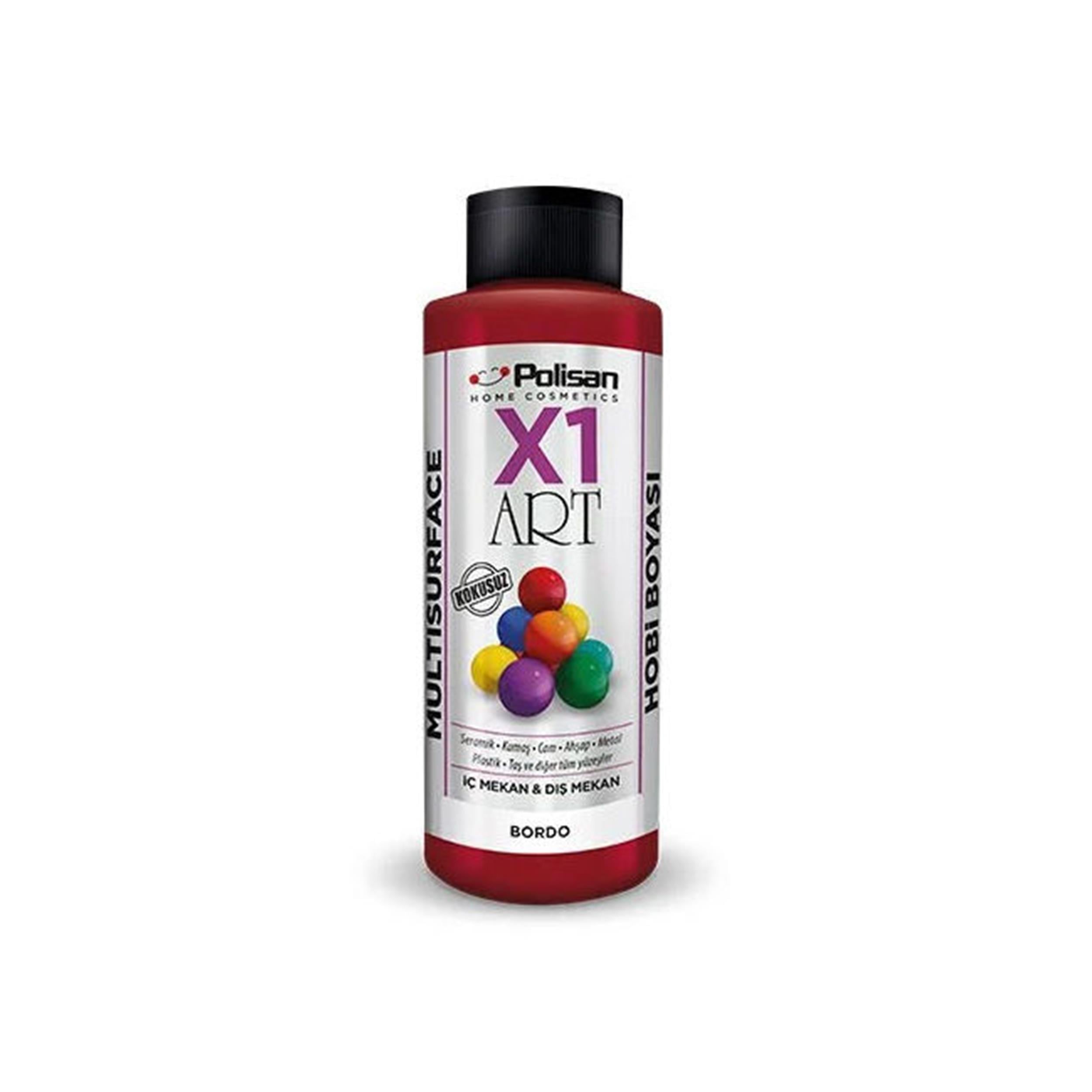Polisan Bordo 120 Ml. X1 Art Multisurface Hobi Boyası (98600410200)