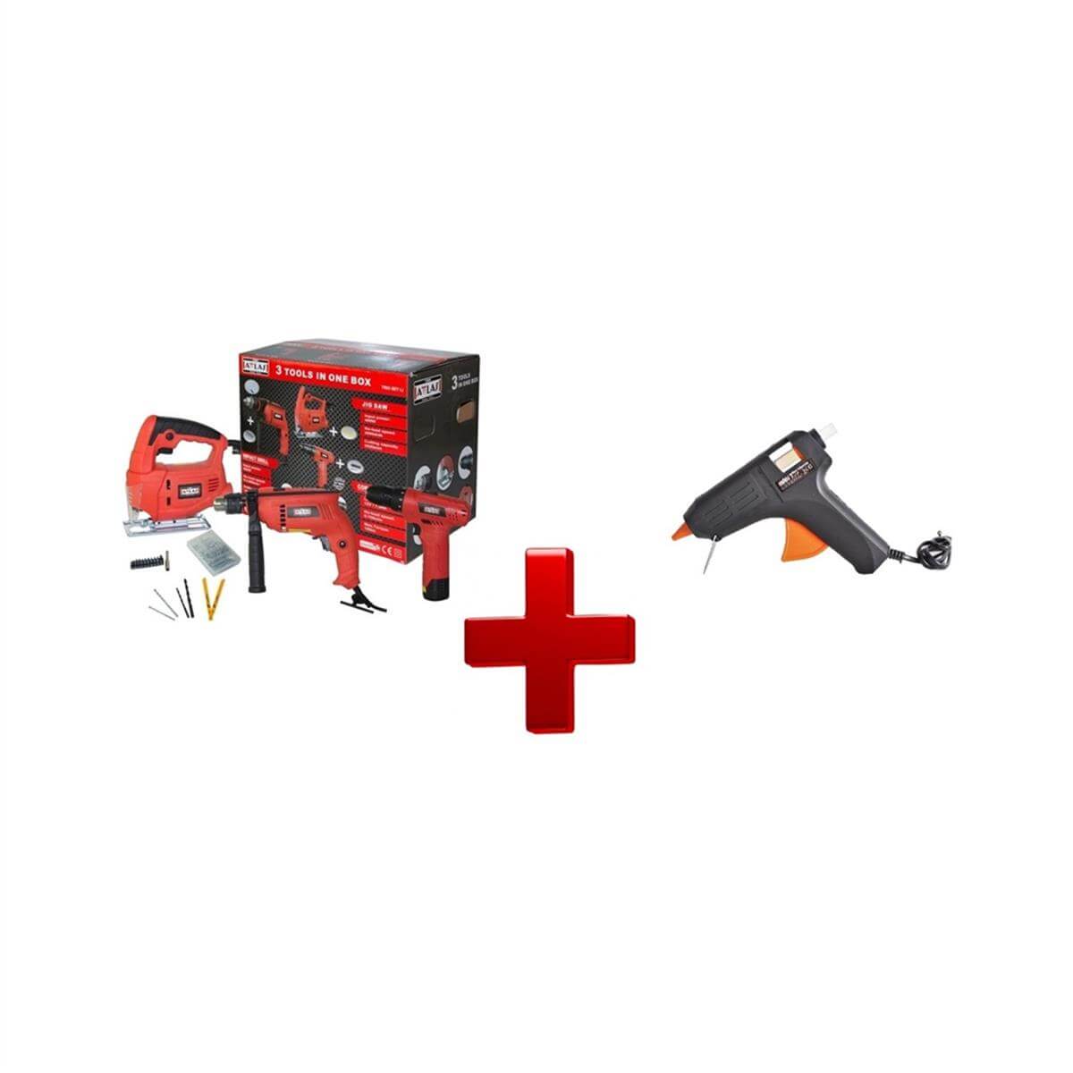 Attlas Trio Set Matkap + Dekupaj + 12 V Vidalama Home User (A0602025)