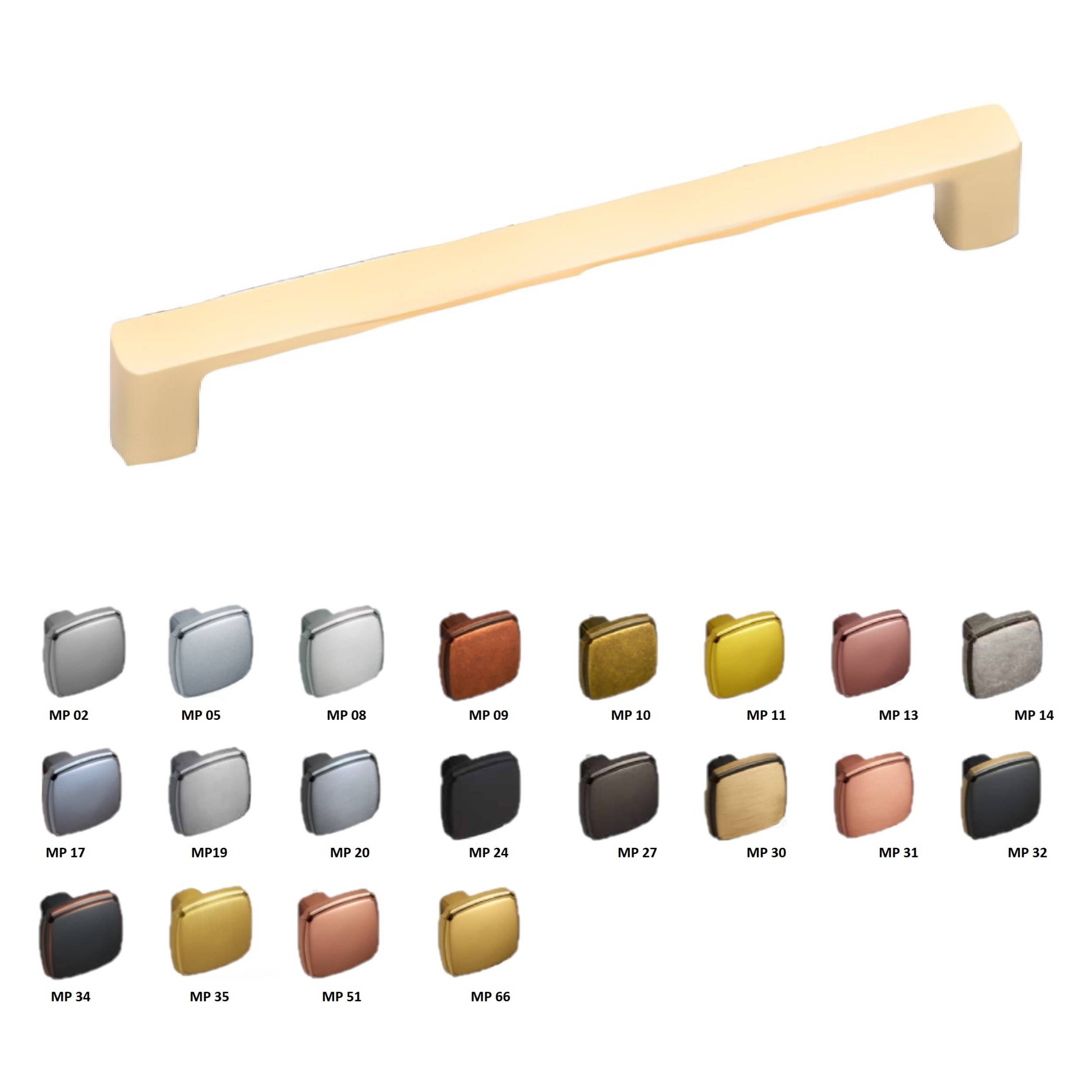 ÇEBİ Mat Altın Siyah Detaylı 320 mm Çekme Mobilya Kulpu MP30 (A1105320130)