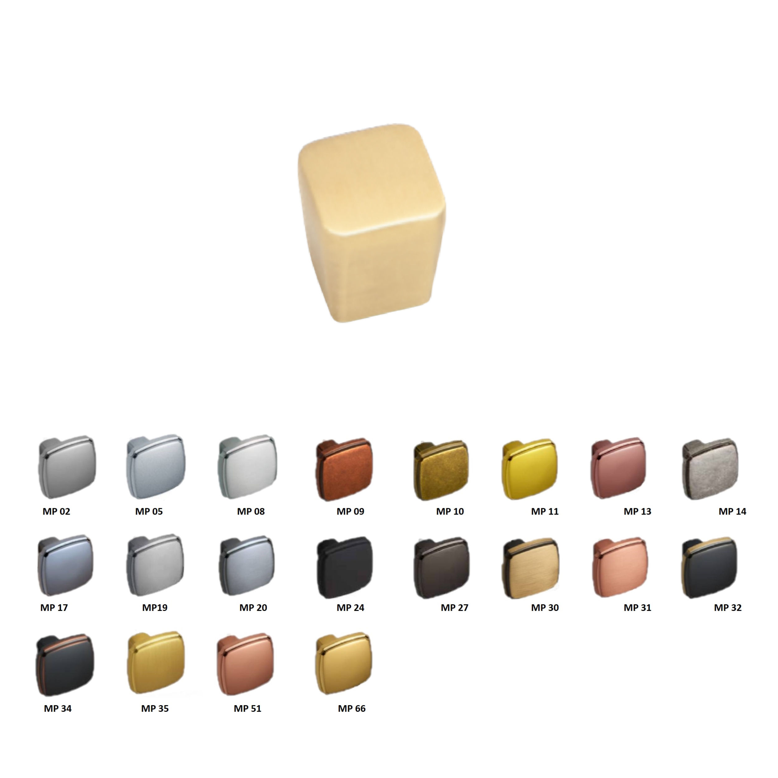 ÇEBİ Mat Altın Düğme Kulp MP35 (A4105001135)