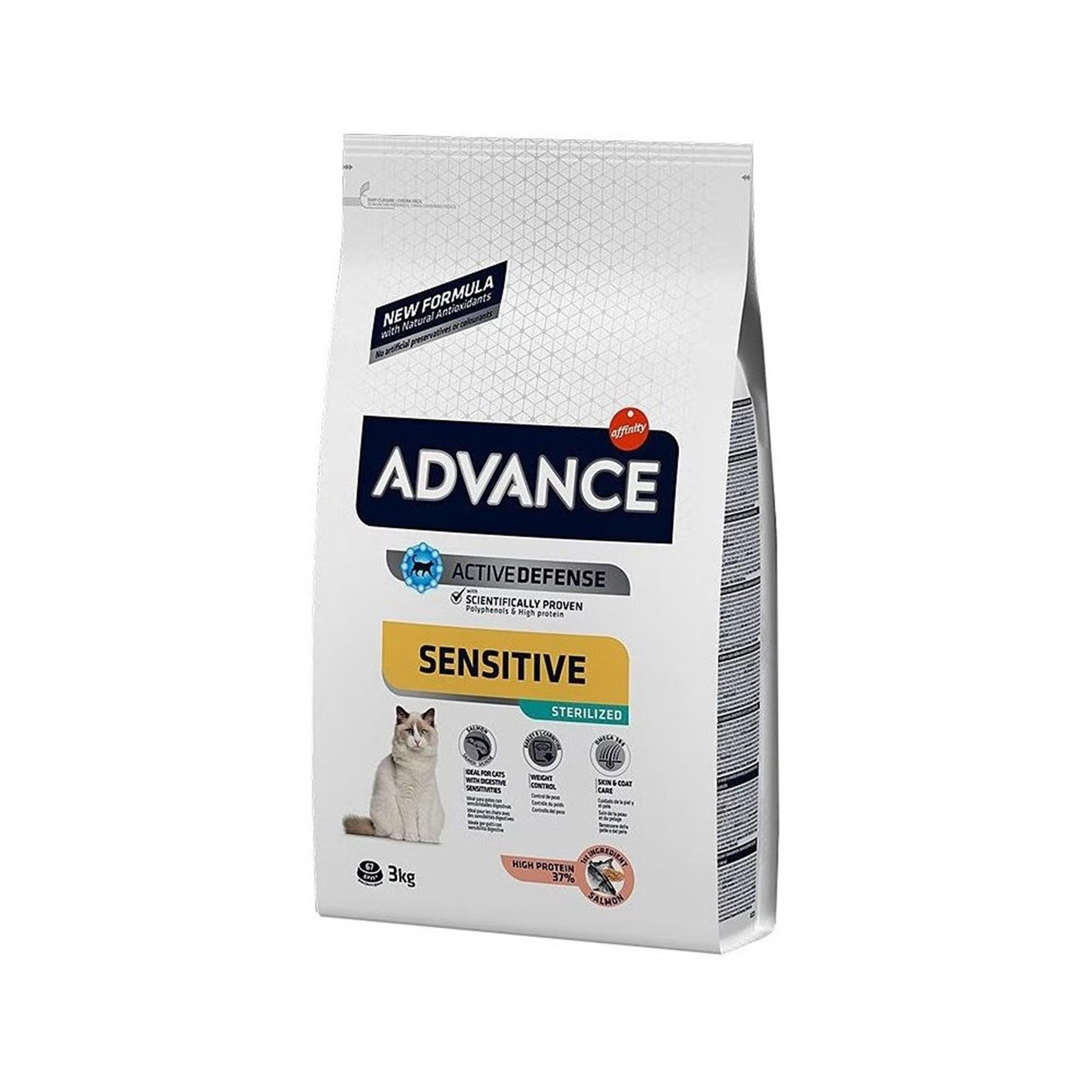 Advance 3 Kg Adult Sterilised Sensitive Somonlu Kısırlaştırılmış Yetişkin Kuru Kedi Maması (ADV-01)