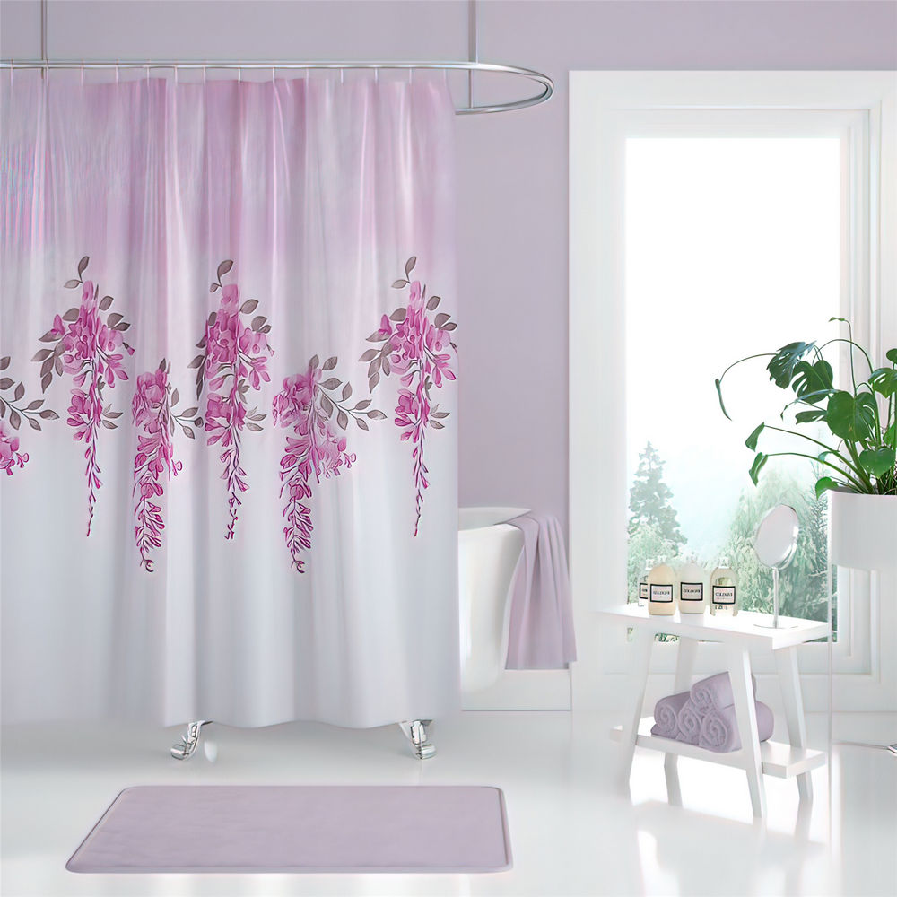 Afeks Home Baskılı 180x200 cm Polyester Banyo Perdesi (AFEKSHOME.10008)
