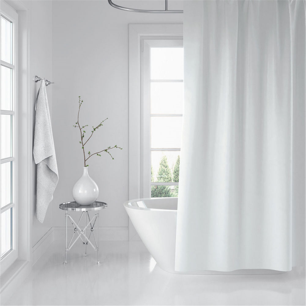 Afeks Home Beyaz 180x200 cm Polyester Banyo Perdesi (AFEKSHOME.10012)