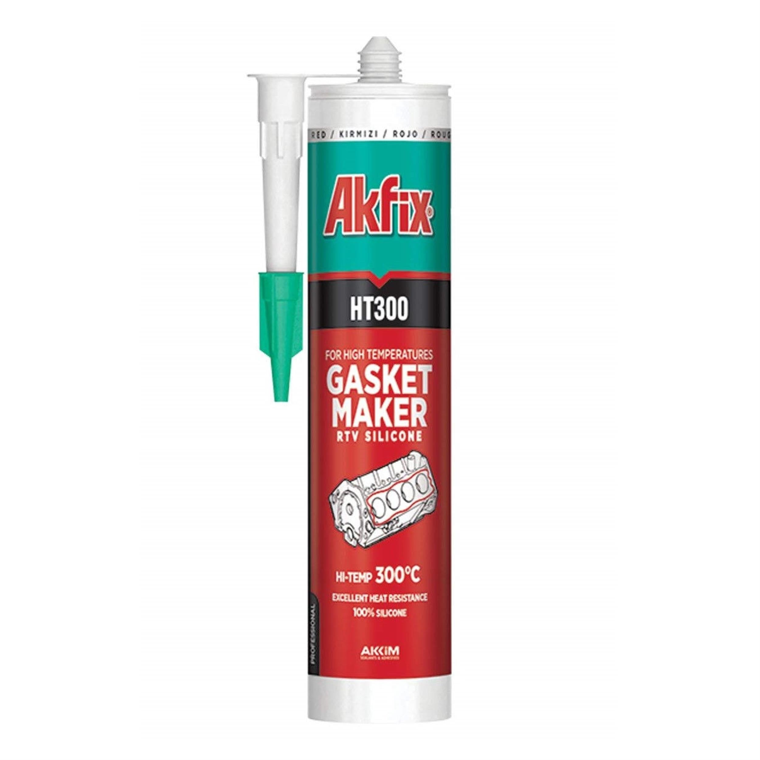 Akfix 280 Ml. RTV Yüksek Isı Silikonu (AKFIX.SA075)