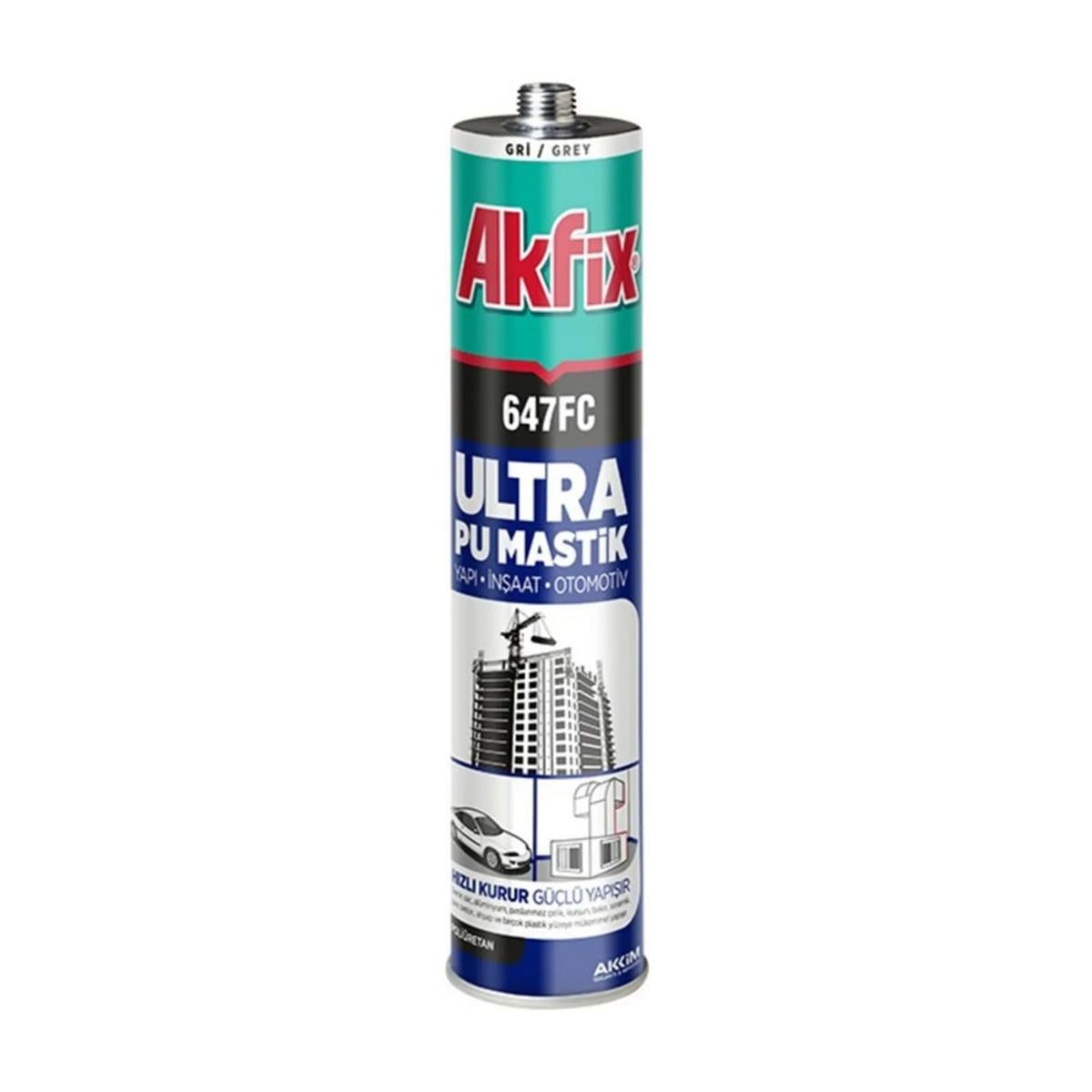 Akfix Antrasit Gri 280 Ml. 647FC Polüretan Mastik (AKFIX.AA476.1)