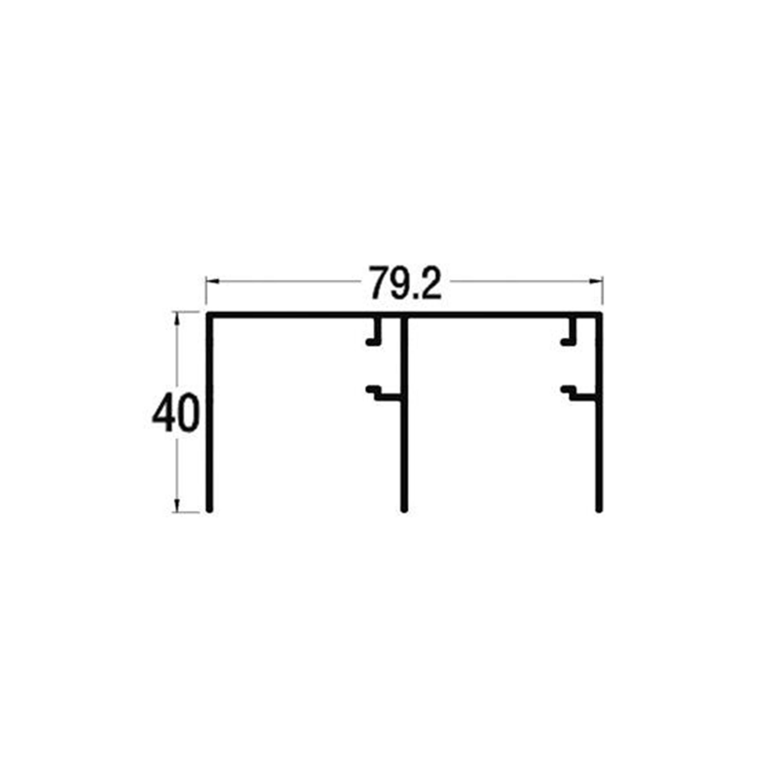 Albatur Krom Alüminyum 2 Metre Delikli Ray Profili (ALB-M50 2910 420*2)