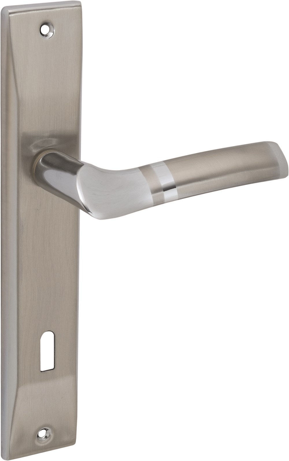 Ar-Pat Krom Saten Açmalı Martı Lüks Aynalı Alüminyum Yale Kapı Kolu (AR-LAA108-2-01)