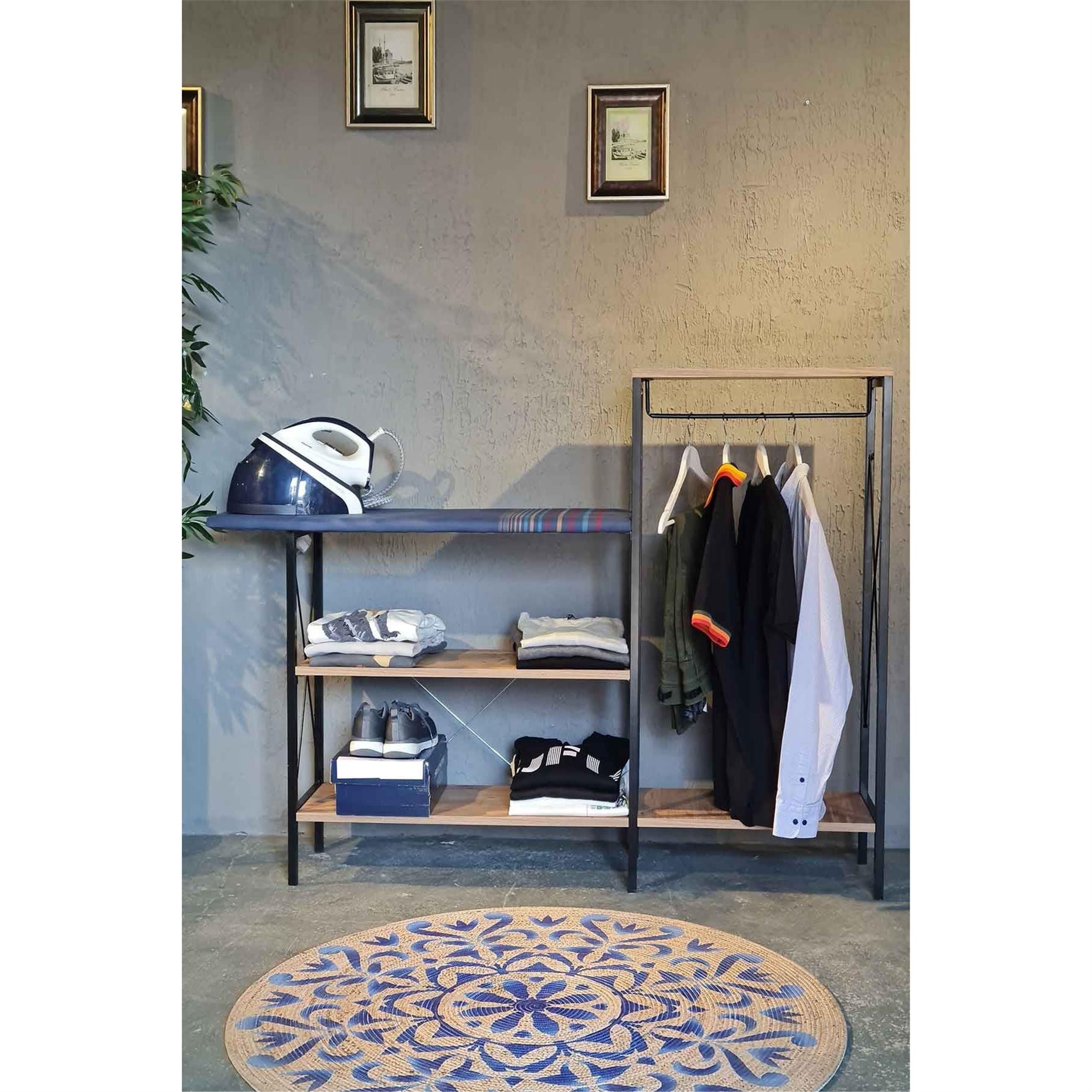 Avm Park Siyah Atlantik Çam Stally Ütü Masası (AVM.292926)