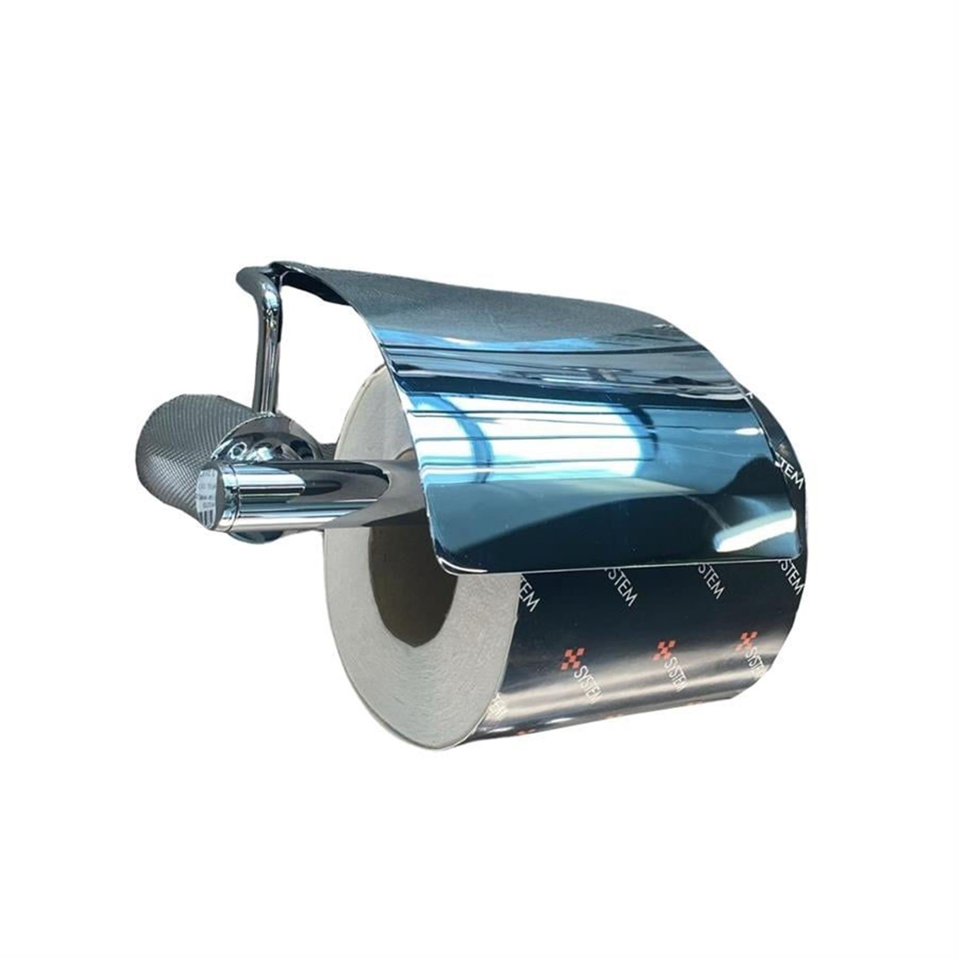 System Krom Kapaklı Tuvalet Kağıtlığı (BA1037 010 CR)