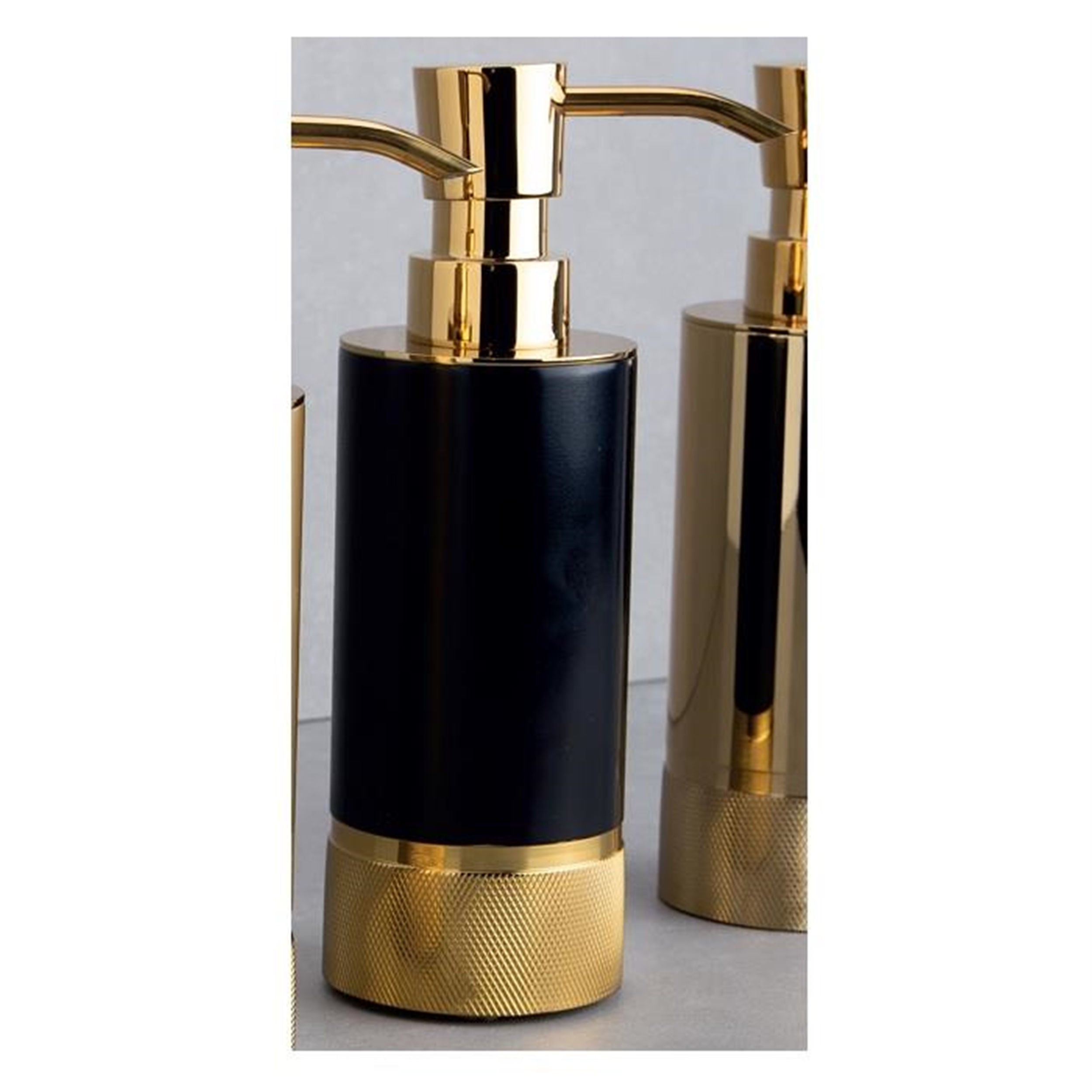 System Altın Siyah Sıvı Sabunluk (BA2006 006 GL-AL6)