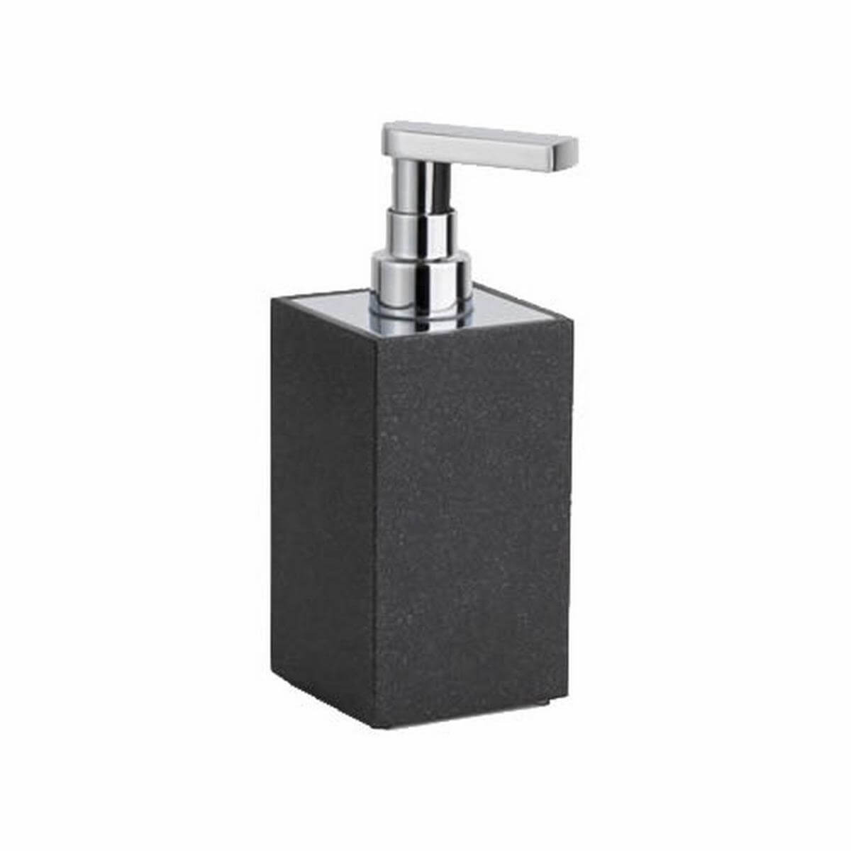 System Mat Siyah Krom Sıvı Sabunluk (BA2027 006 R2-CR)